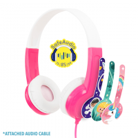 Buddyphones: Discover Over-Ear hoofdtelefoon KIDS - Roze