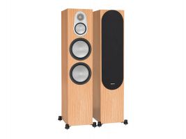 Monitor Audio: Silver 500 Vloerstaande Speakers 2 stuks - Natural Oak