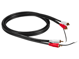RCA: Phono Cable 1,50m - Zwart