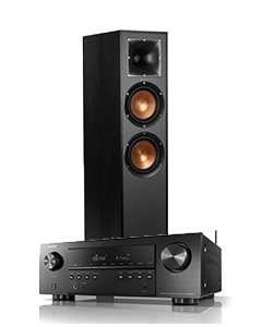 komen Wacht even Faeröer Doubledeal: Denon Avr-s650H receiver + Klipsch R-620F speakers (2stuks) -  Zwart