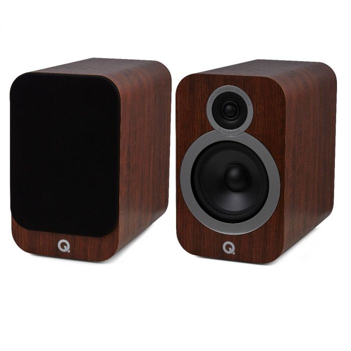 Persoonlijk Bevatten maat Doublepoint: Q Acoustics 3030i Boekenplank Speakers 2 stuks - Walnut