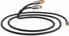 QED: Performance J2P Aux-RCA kabel 3.0m - Grijs