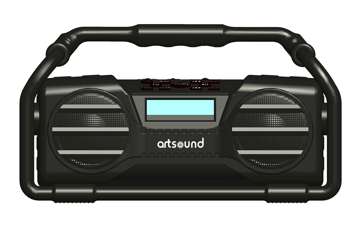 ArtSound: U6 Oplaadbare Digitale All-round Radio - Zwart