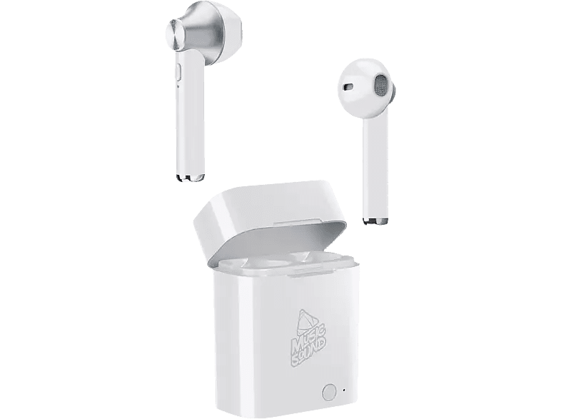 Music Sound: Bluetooth in-ear hoofdtelefoon - Wit